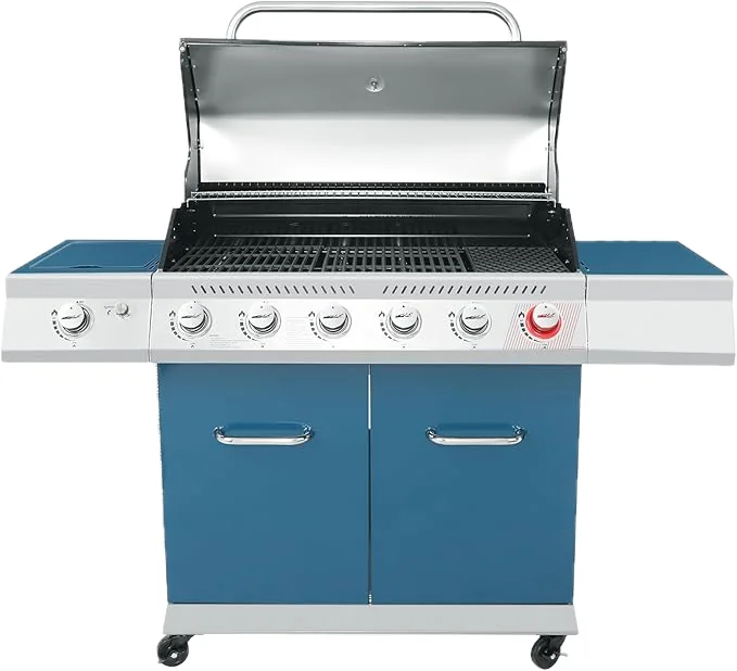 Royal Gourmet 6-Burner Propane Gas Grill (Blue)