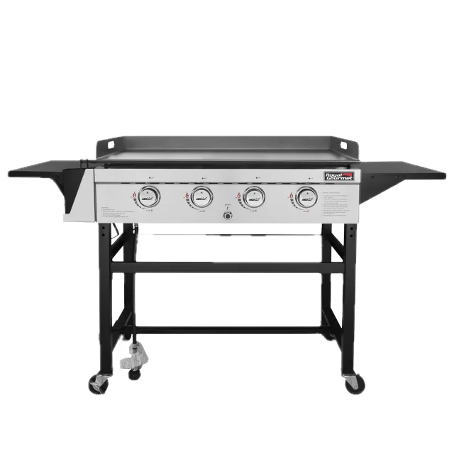 4-Burner Gas Grill Griddle