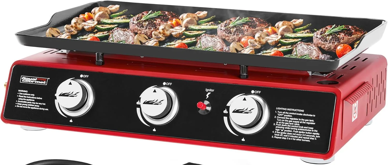 Creole Feast 3-burner portable gas griddle