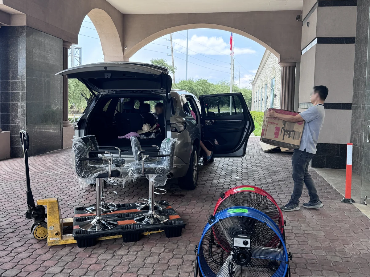 Purchases going into an SUV on day two of the September 2026 pop-up sale