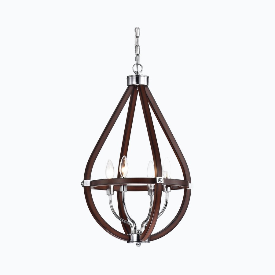 4-Light Teardrop Chandelier