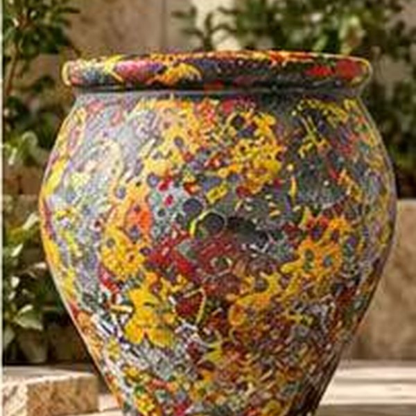 Vintage Color Finish magnesium oxide planter